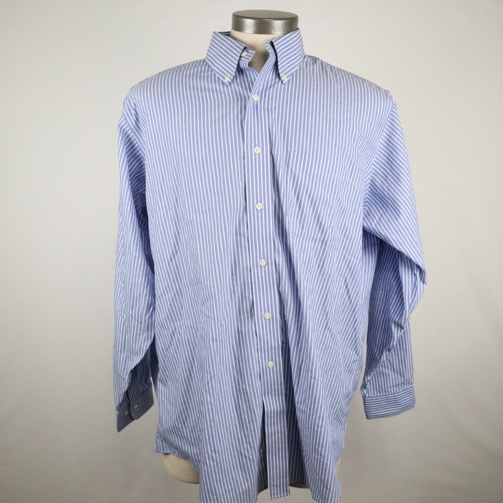 Brooks Brothers Shirt Mens 16.5‎ 4/5 Traditional Fit Non Iron Button Long Sleeve